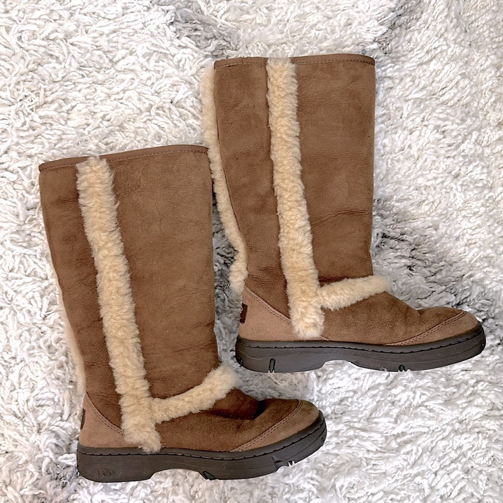 Brown Sunburst Tall Uggs
